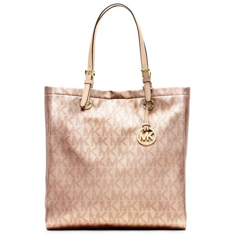 rose gold michael kors purse large cindy|Michael Kors gold metallic purse.